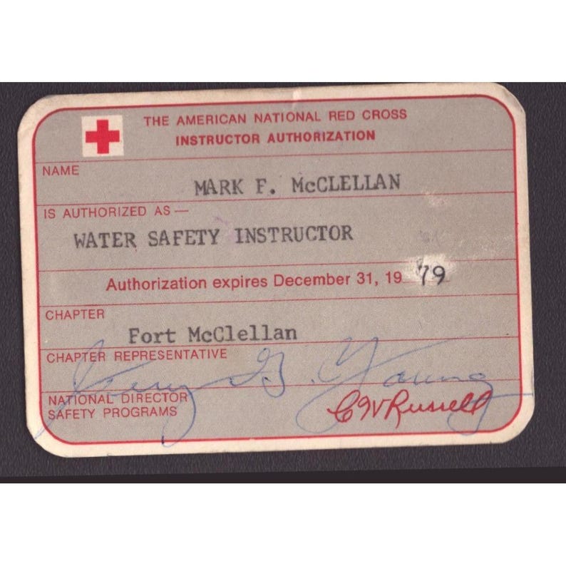 Vintage Alabama Red Cross Instructor Cards & Medical Self Help Training Lot 4pc image 5