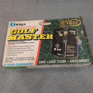 Vintage K-Tel Golf Master Portable Driving Range Practice Device 1976 Model 7400 image 1