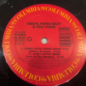 Cheryl Pepsii Riley Full Force Every Little Thing About You 12" Vinyl Single 88 image 6
