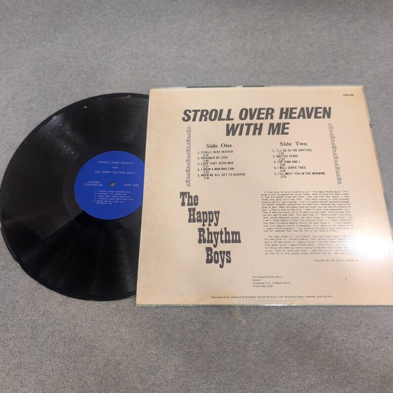 The Happy Rhythm Boys Stroll Over Heaven With Me LP Southern Gospel image 2