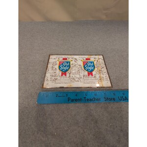 Vintage Heileman's Old Style Beer Uncut Metal Can Label Sheet G Heileman Brewing image 3