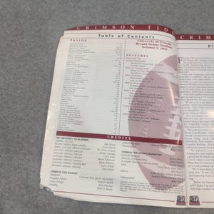 2002 Alabama Crimson Tide vs Georgia Bulldogs Football Program October 5 VG- image 2