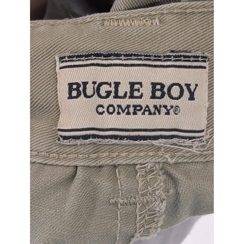ヴィンテージ 90年代 ビューグルボーイ カーキパンツ メンズ サイズ 38x32 コットンブレンド カーゴ ユーティリティ 画像 5