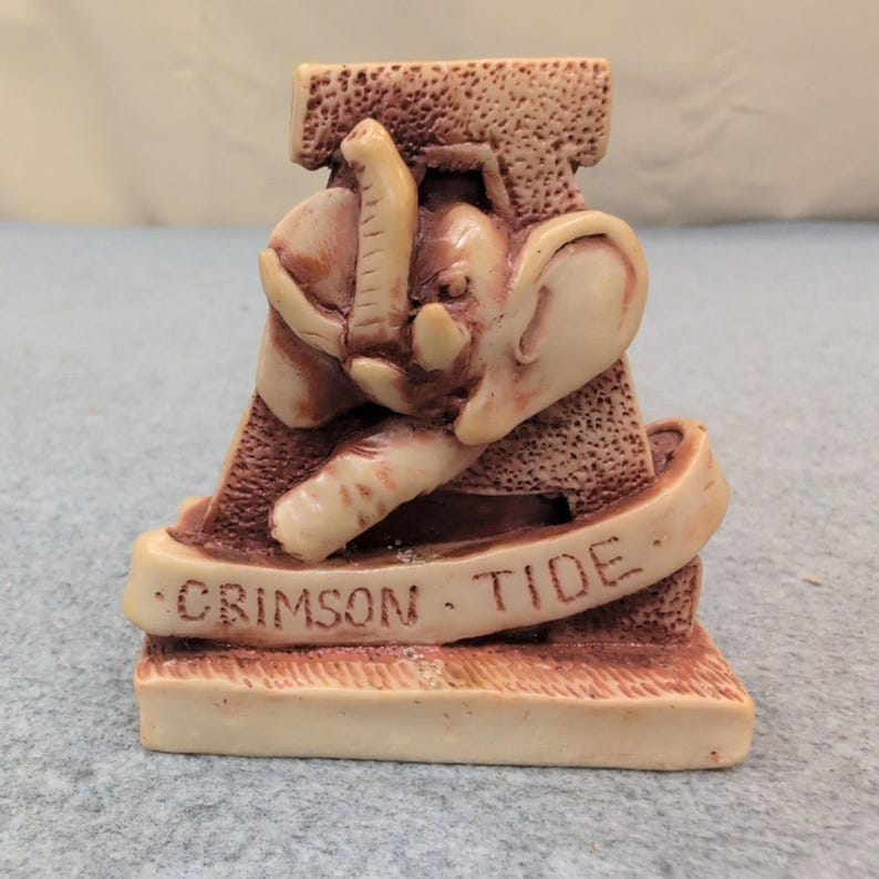 Estatueta de mármore do elefante Big Al, do Alabama Crimson Tide, edição limitada de 90 unidades, representando a Geórgia. imagem 1
