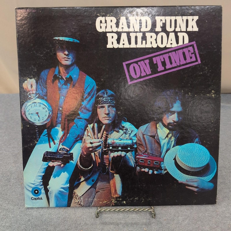 Grand Funk Railroad On Time Vinyl LP Record Capitol ST-307 1969 Hard Rock VG image 1