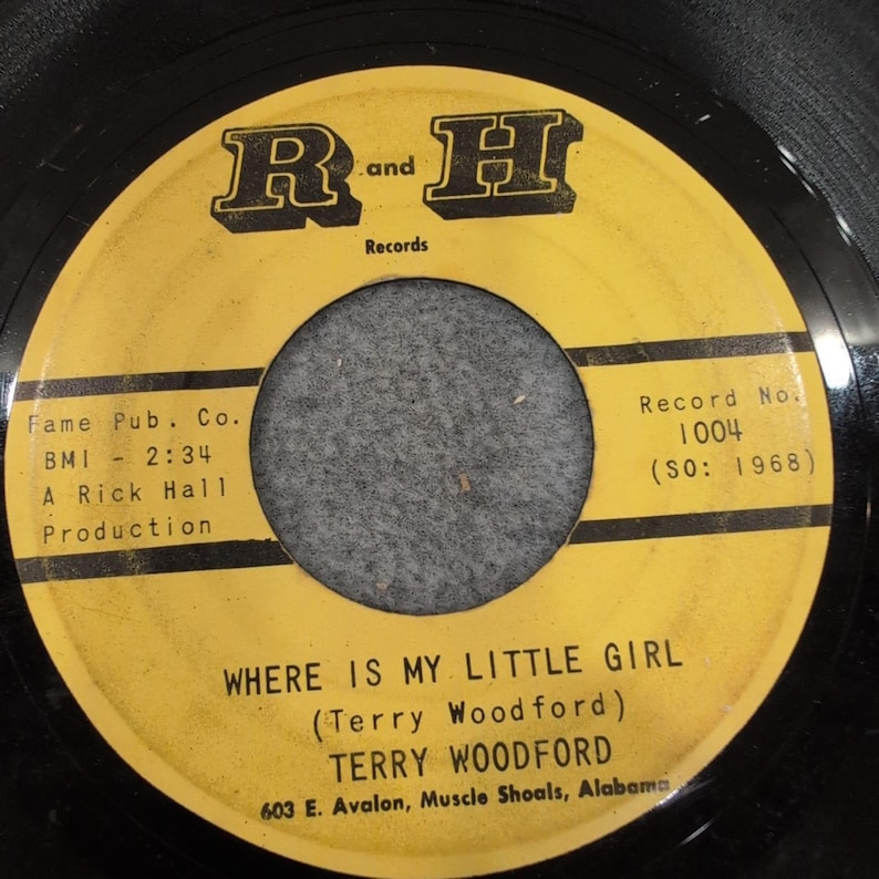 Terry Woodford Where Is My Little Girl I Could Cry 45 R and H Records 1004 Soul image 1
