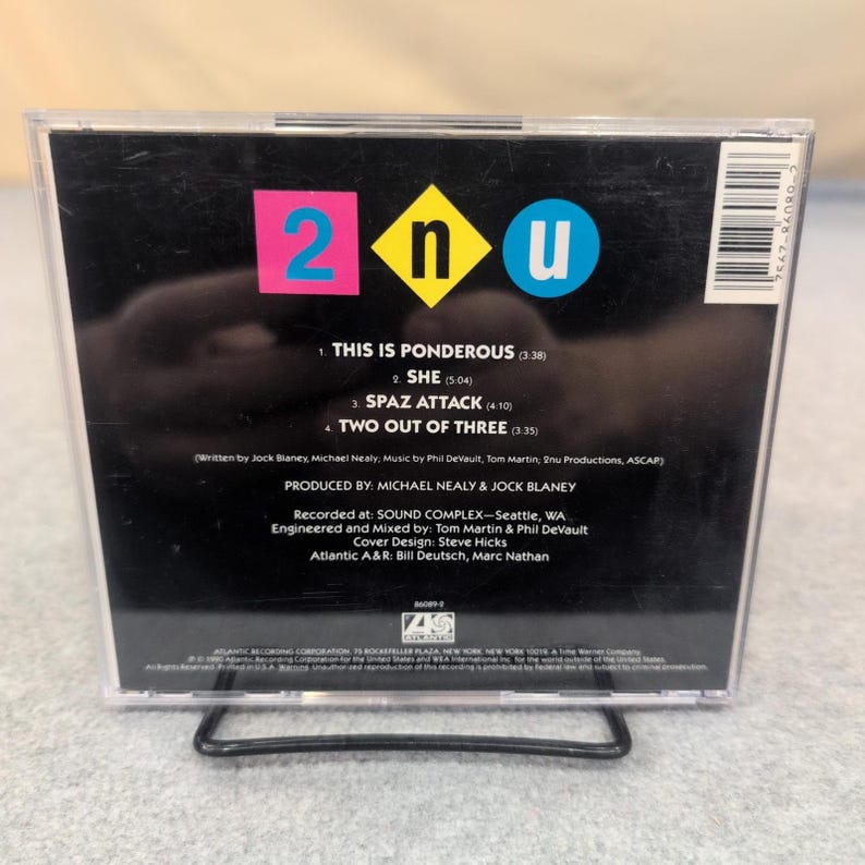 2nu This is Ponderous CD5 Maxi Single 1990 Atlantic Records 86089-2 4 tracce immagine 2
