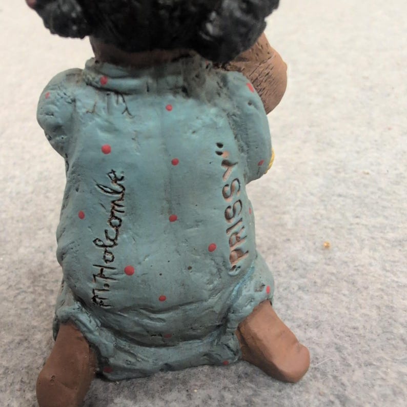 Martha Holcombe All God's Children Prissy with Bear Figurine 1348 Edition 54 image 3