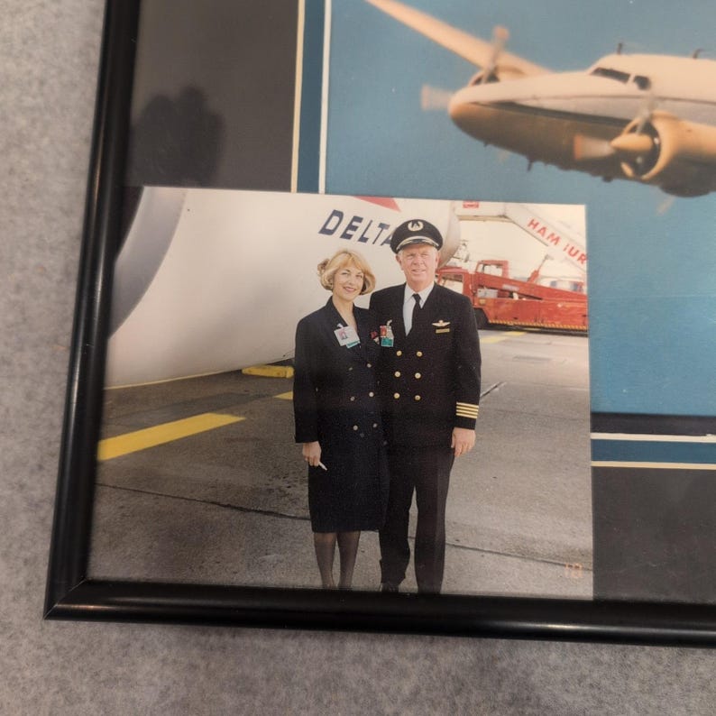 Lockheed 18-56 Lodestar N631LS Framed Photo Inscribed + Delta Air Lines Captain image 2