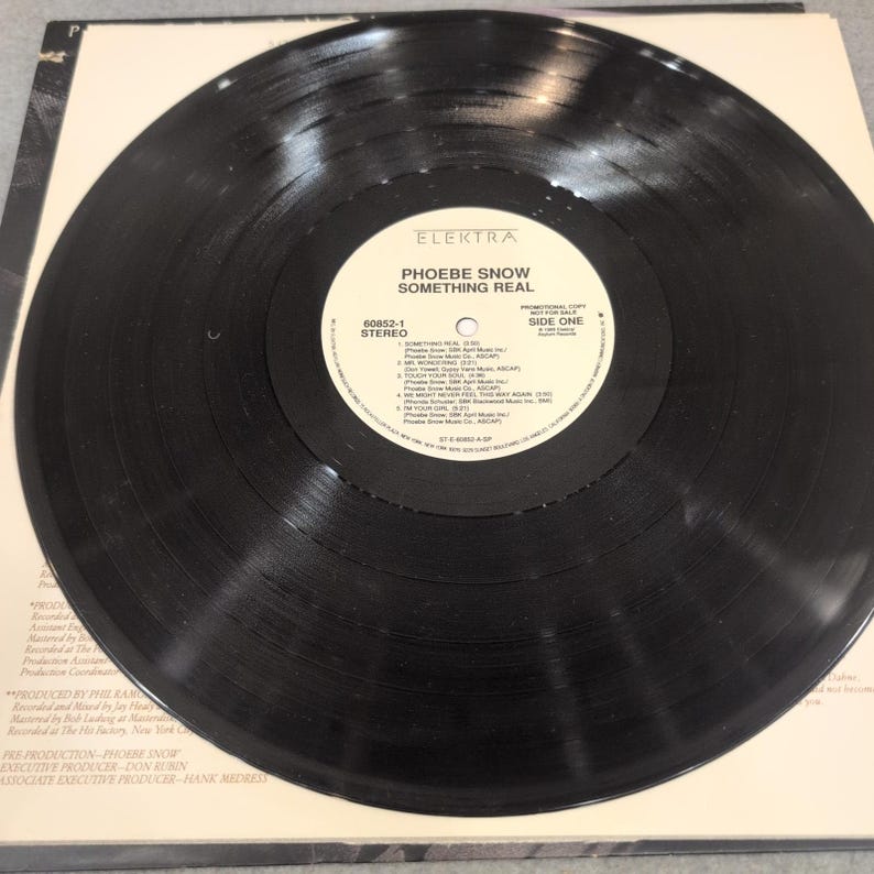 Phoebe Snow Something Real Vinyl LP 1989 Promo DMM Audiophile 60852-1 VG Bild 5