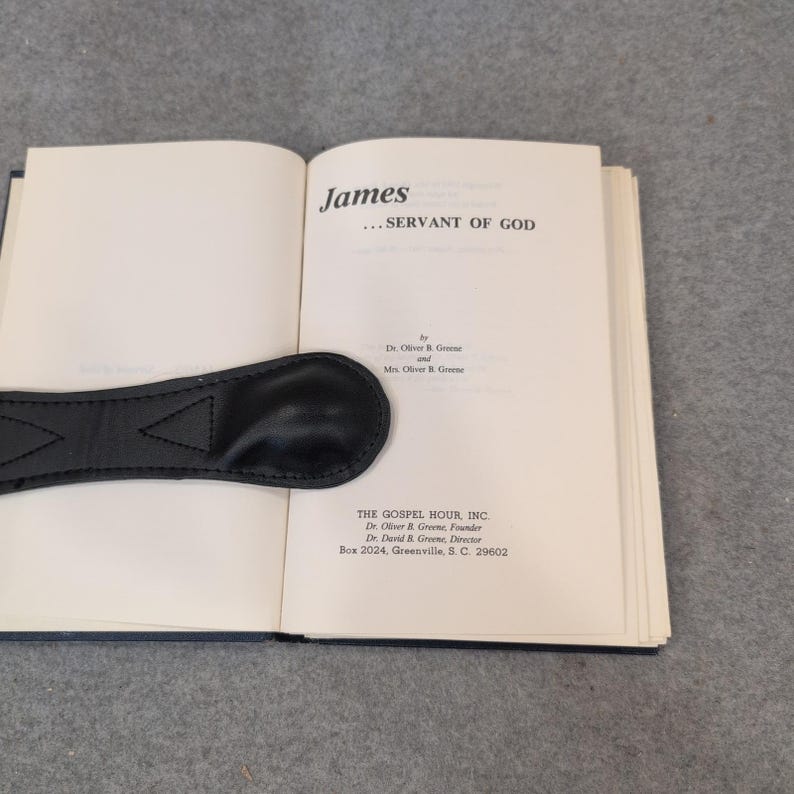 James ... Diener Gottes Dr. Oliver B Greene 1985 Erster Druck Hardcover-Buch Bild 3