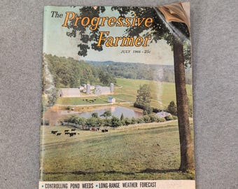 The Progressive Farmer July 1966 Vintage Agriculture Magazine Southern Living