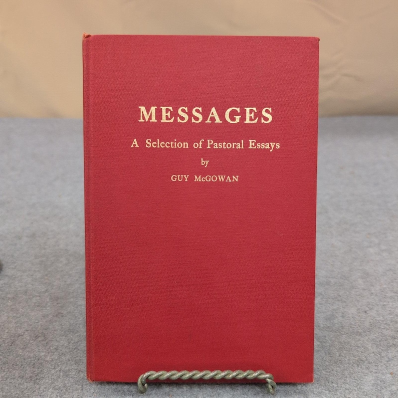 Messages A Selection of Pastoral Essays Guy McGowan Academy Books 1978 Hardcover image 2