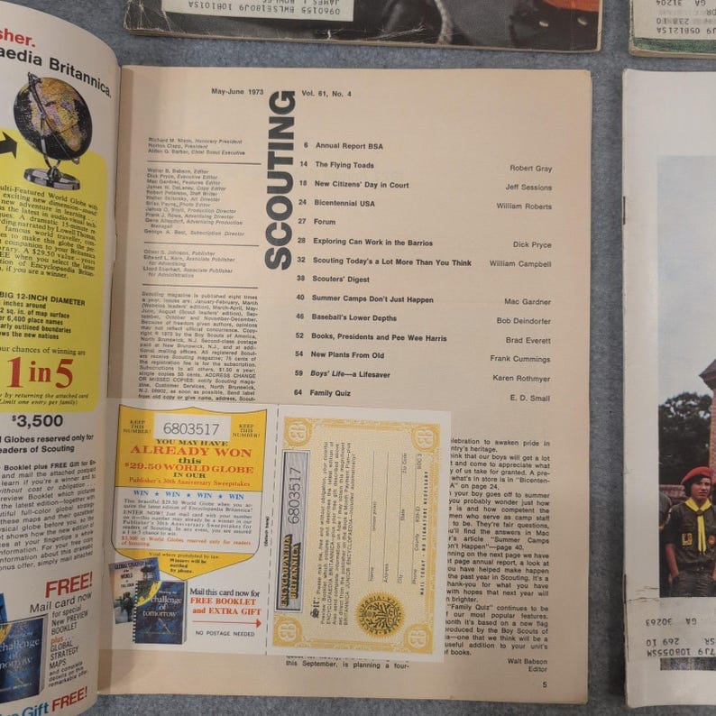 Scouting Magazine Collection Lot of 6 Vintage Issues 1970s image 5