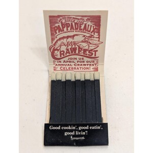 Pappadeaux Seafood Kitchen Restaurant Streichholzbrief Classic Collectible Souvenir Bild 3