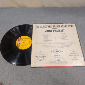 Jimmy Swaggart This Is Just What Heaven Means To Me Vinyl LP Jim Records LP-111 image 2