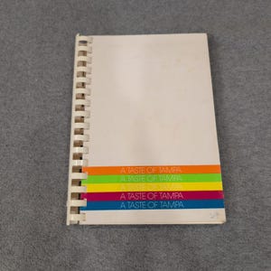 A Taste of Tampa Junior League Cookbook 1978 First Printing Florida Recipes image 1