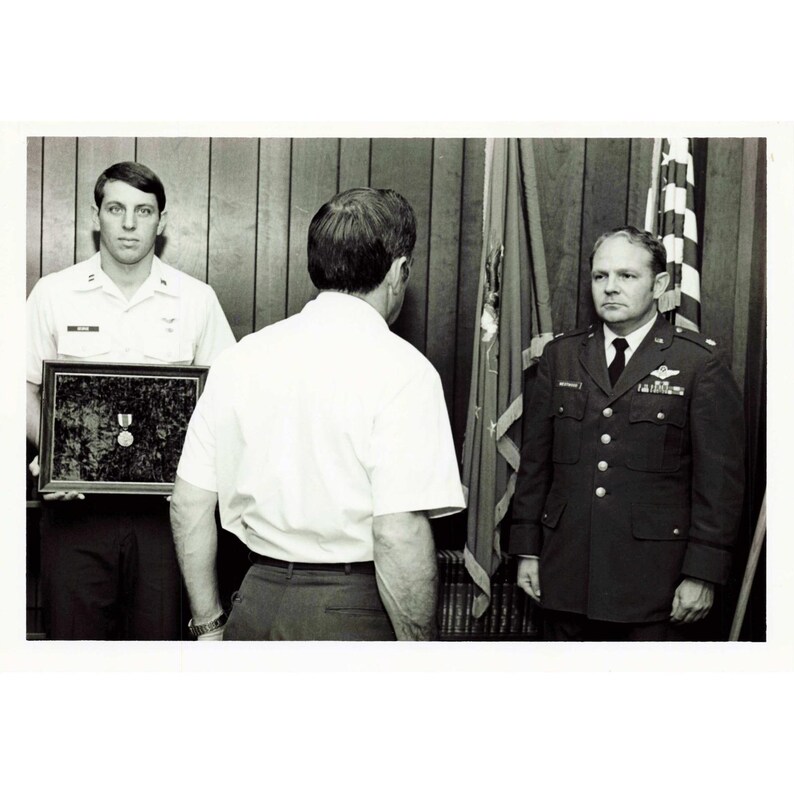 Vintage 1970s-80s USAF Maxwell AFB Swearing-In Ceremony Photo Lot of 3 image 3