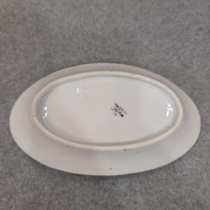 Vintage Made in Japan Lusterware Peach Floral Porcelain Trinket Dish NA308 image 4