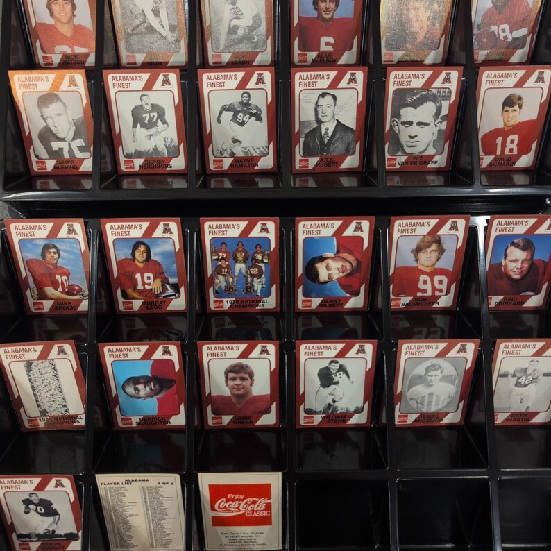 Vintage Alabama's Finest Coca-Cola Football Trading Cards Lot Crimson Tide NM image 2