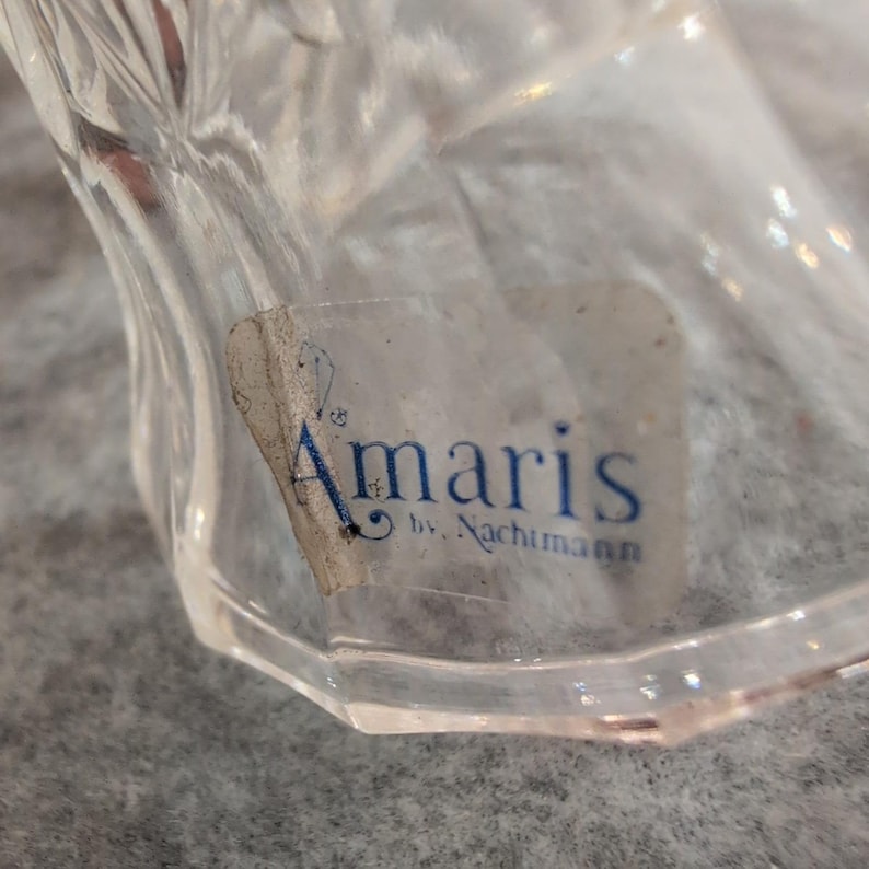 Amaris by Nachtmann Kryształowy dzwonek obiadowy Ruby Red Bird Topper Niemcy Szkło zdjęcie 3