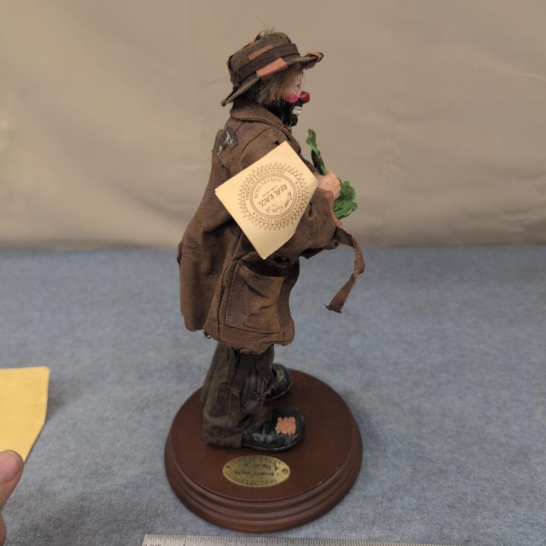 Emmett Kelly Jr. Real Rags Eating Cabbage 2 Kolekcjonerska figurka klauna z limitowanej edycji zdjęcie 9