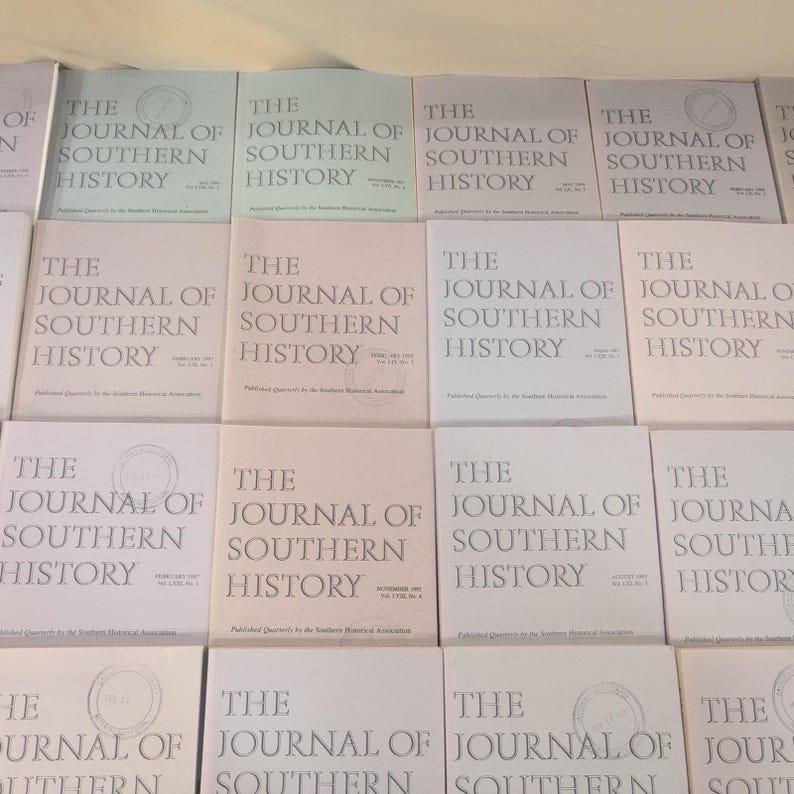 Kavel 27 The Journal of Southern History Magazines 1987-1998 Wetenschappelijke tijdschriften afbeelding 4