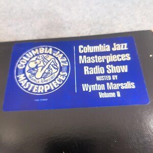 Columbia Jazz Masterpieces Radio Show Vol II Wynton Marsalis Vinyl LP CAS 1318 image 2
