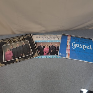 The Sego Brothers and Naomi Gospel Vinyl Record Lot of 3 Somebody Touched Me LPs image 1