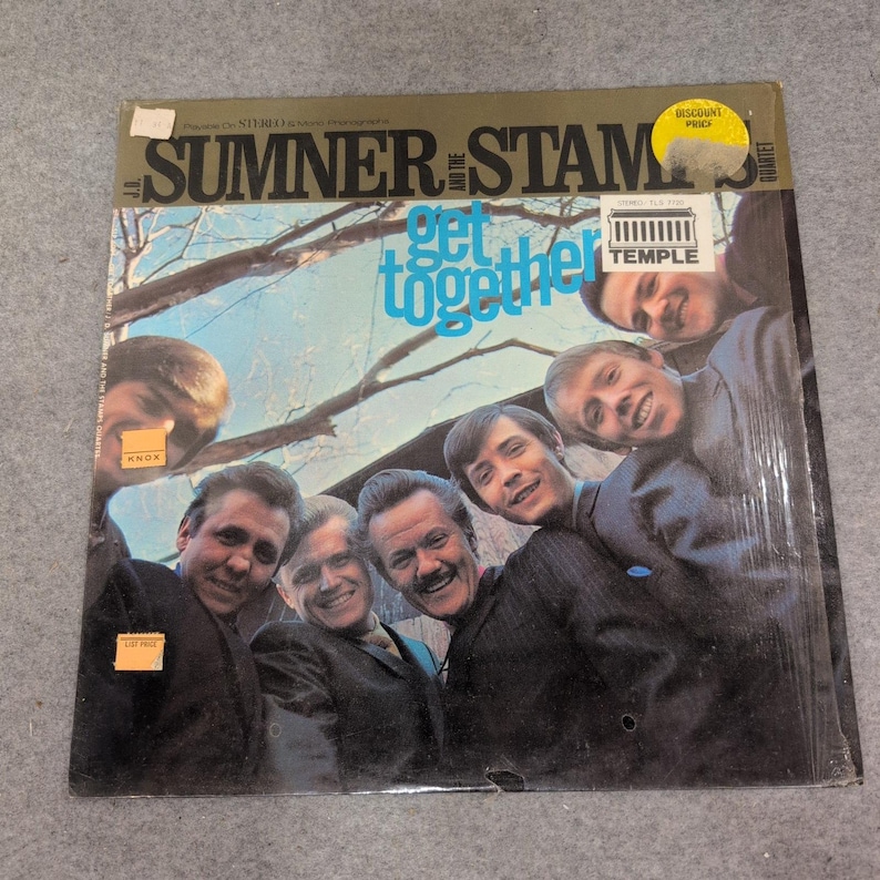 JD Sumner and the Stamps Quartet Get Together Vinyl LP Gospel Temple TLS 7720 image 1