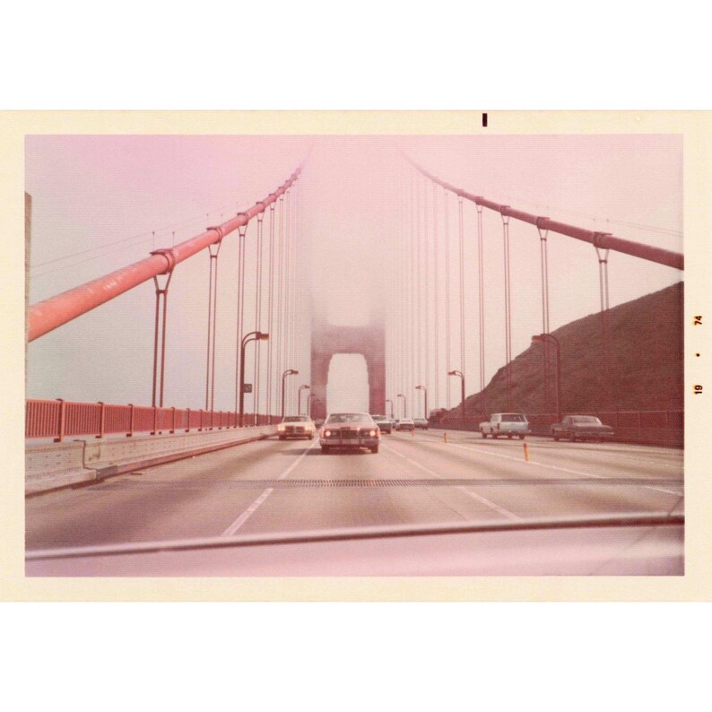 Vintage 1974 Golden Gate Bridge California Road Trip Photo Lot of 10 image 4