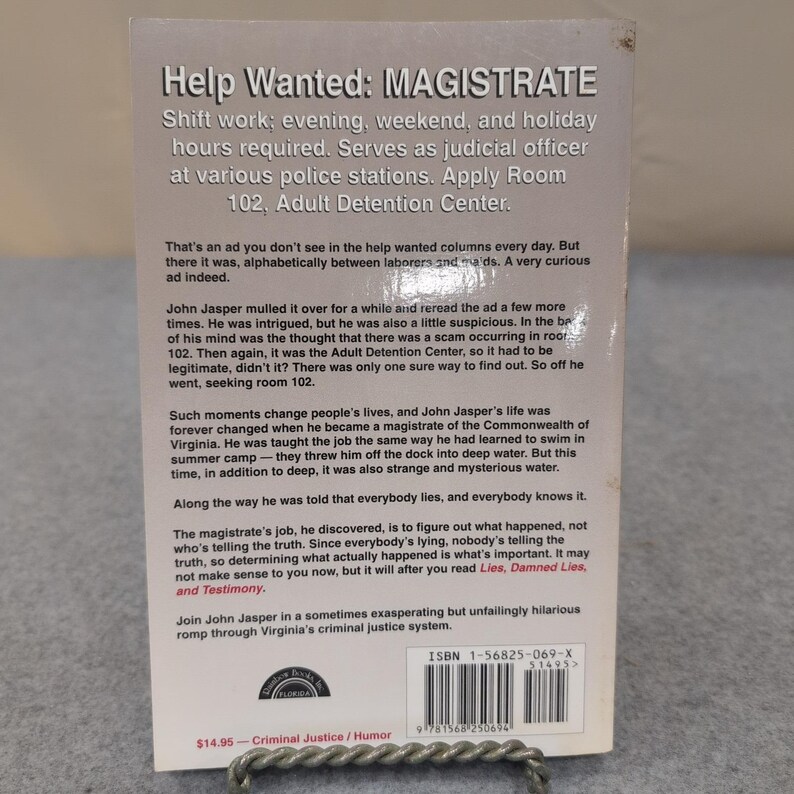 Lies Damned Lies and Testimony Tell It to the Magistrate John Jasper Paperback image 2