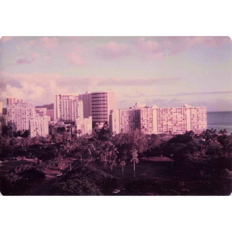 Vintage 1970s Waikiki Beach Hawaii Diamond Head Oahu Photo Lot of 11 image 5