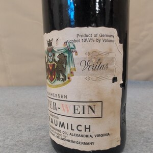Bouteille de vin en grès du Rhin Meister Wein Liebfraumilch, Allemagne, années 60 image 4
