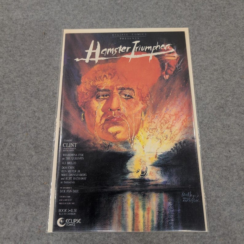 Hamster Triumphant Book 2 Eclipse Comics Clint Parody 1986 Don Chin VG+ image 1