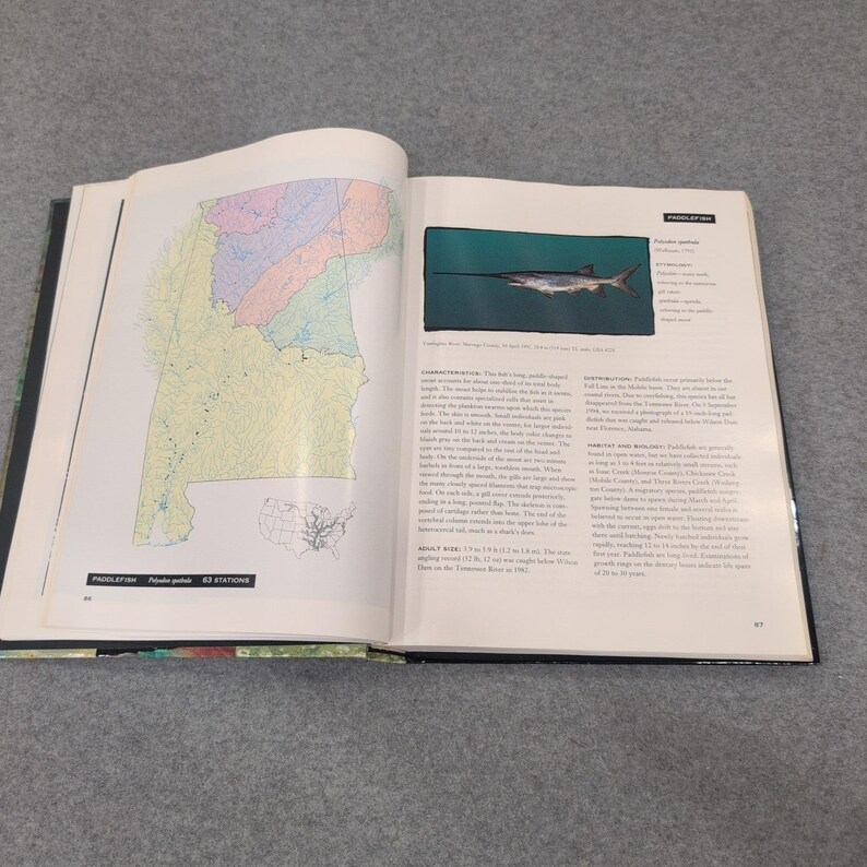 Fishes of Alabama and the Mobile Basin Oxmoor House 1996 Hardcover with Map image 8