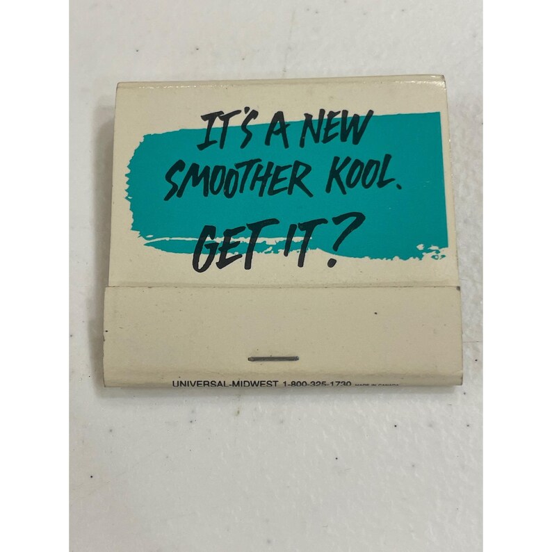 Vintage 1991 Kool Cigarettes Penguin Matchbook Collectible Advertising image 2