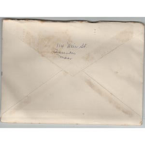 Vtg 1967 Postmarked Envelope Taunton MA to Sarasota FL George Washington Stamp image 2