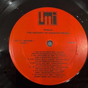 The History of Country Music Volume 2 UMI Vinyl 2-LP Johnny Cash Dolly Parton image 5