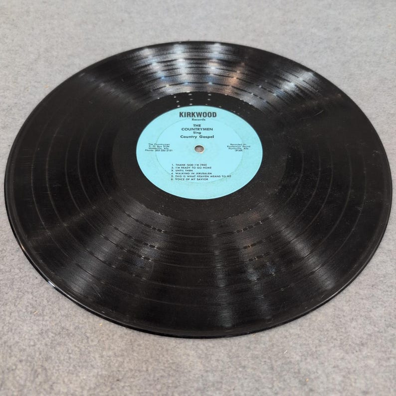 The Countrymen Sing Country Gospel Vinyl LP Kirkwood Records Huntsville Alabama image 6