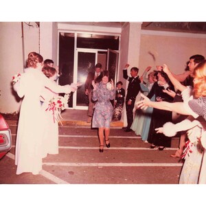 Vintage 1970s Military Wedding Lot 6 Photos Mess Dress Church Christmas 4x5 image 2