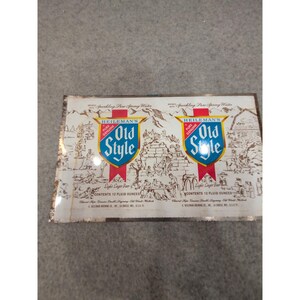 Vintage Heileman's Old Style Beer Metal Label Sheet G Heileman Brewing Co image 1