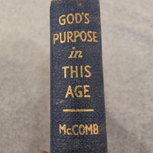 El propósito de Dios en esta era John Hess McComb 1941 Tapa dura imagen 1
