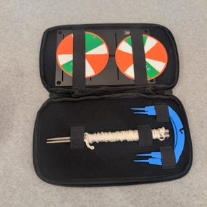 Ole Andigo Field Survey Measurement Kit Target Discs Plumb Bob Pouch NA307 image 1