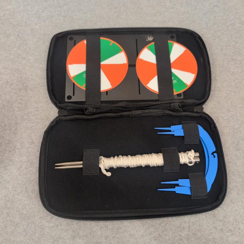 Ole Andigo Field Survey Measurement Kit Target Discs Plumb Bob Pouch NA307 image 1