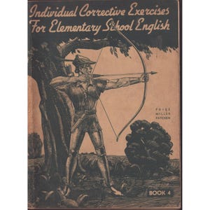 Vintage Corrective Exercises Elementary English Book 4 Robin Hood Workbook image 1