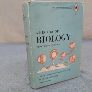 A History of Biology Charles Singer 1962 Revised Edition Hardcover Dust Jacket image 1