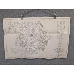 Vintage 1979 Walker County Alabama Highway Map 28" x 18" Jasper Parrish image 1