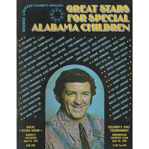 1976 George Lindsey Celeb Wkd "Great Stars for Special Alabama Children" Program image 1