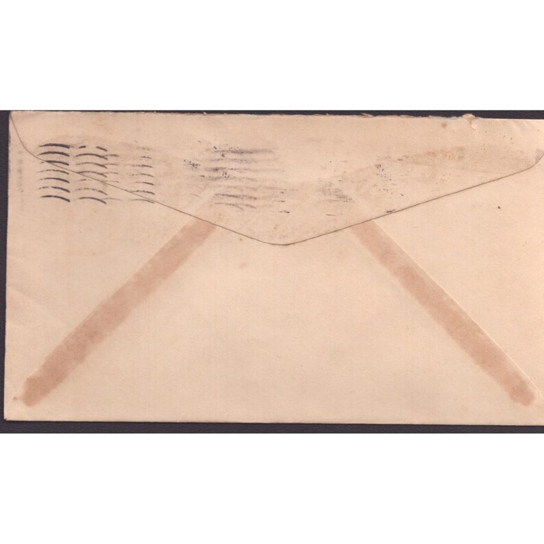 Vintage 1940 Leo A Simon Jeweler Vincennes Indiana Advertising Envelope Postmark image 2